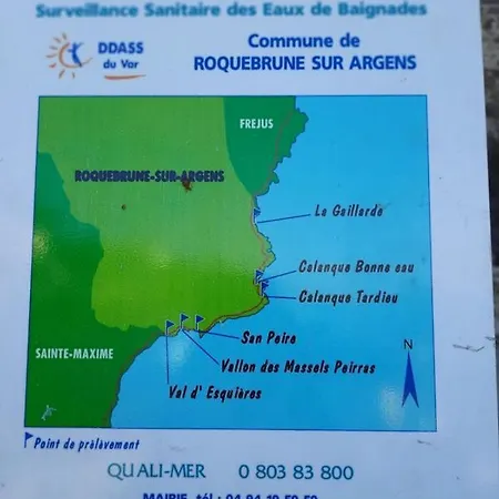 فيلة Madysan Climatisee St Aygulf, Piscine Privee, 900m De La سانت أي جولف