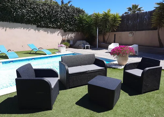 빌라 Madysan Climatisee St Aygulf, Piscine Privee, 900m De La